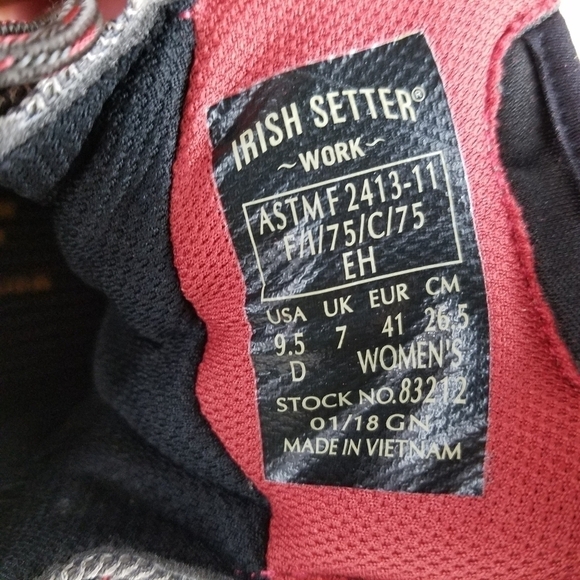 NEW Red Wing Irish Setter Shoes 83212 Crosby 4" Hiker Work Safety Boots Hiking - Picture 10 of 12